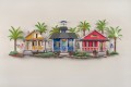 Caribbean Village Metal Wall Sculpture 