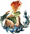 3D Mermaid and Dolphin Metal Wall Art